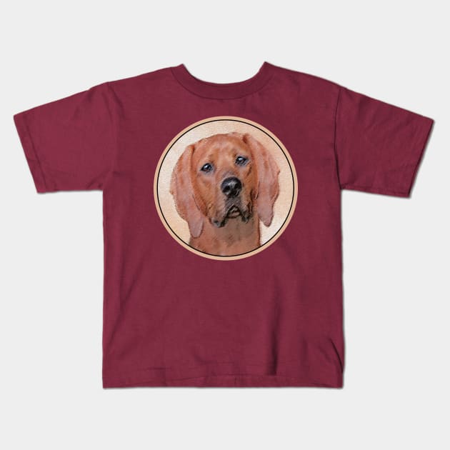 Redbone Coonhound Kids T-Shirt by Alpen Designs